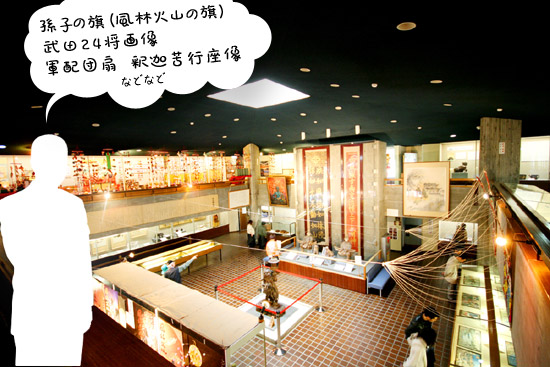 信玄公宝物館館内